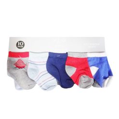 Baby Socks 10pk 6-12 Boys-wholesale