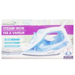 Brentwood Steam Iron Wht 1200wtt-wholesale