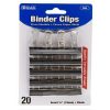 Binder Clips 20pk Small Black-wholesale