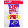Blue Star PS White Spoons 36ct Plastic H-wholesale