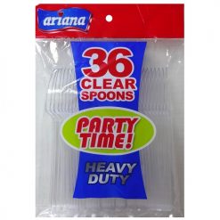 Ariana PS Clear Spoons 36ct Plastic H-D