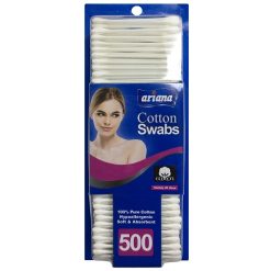 Ariana Cotton Swabs 500ct Plstc Stick-wholesale