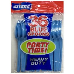 Ariana PS Blue Cutlery Spoons 36ct-wholesale