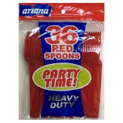 Ariana PS Red Cutlery Spoons 36ct