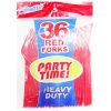 Blue Star PS Red Cutlery Forks 36ct-wholesale