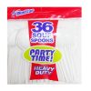 Blue Star PP White Soup Spoons 36ct H-D-wholesale