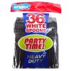 Blue Star PS Black Spoons 36ct Plastic H-wholesale