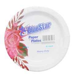 Blue Star Paper Plates 15ct 8.5in Rose-wholesale