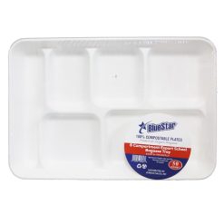 Blue Star Tray 6-Compart 50ct 8X12-wholesale