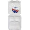 Blue Star Container 3-Compart 50ct 8X8-wholesale Blue Star Container 3-Compart 50ct 8X8-wholesale