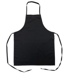 Chef Apron Black 100% Polyester 29 X 24i-wholesale