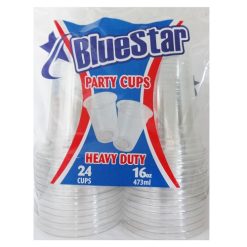 Blue Star Cups 24ct 16oz Clear-wholesale