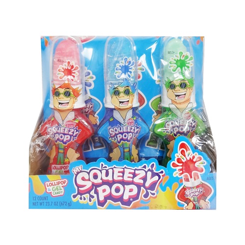 Mr Squeezy Pop W-Gel Candy 1.97oz Asst-wholesale