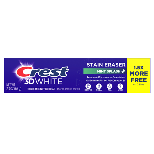 Crest 3D White 2.3oz Mint Splash-wholesale Crest 3D White 2.3oz Mint Splash-wholesale