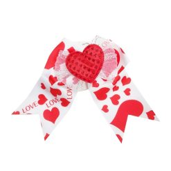 Hair Metal Snaps W-Bow LOVE Hearts-wholesale