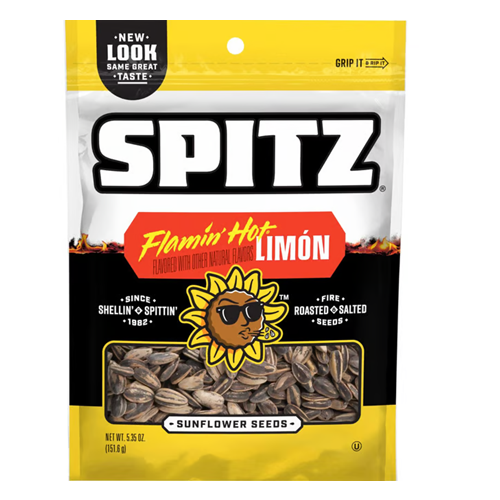 Spitz Sunflower Seeds Flamin Hot 5.35oz-wholesale Spitz Sunflower Seeds Flamin Hot 5.35oz-wholesale