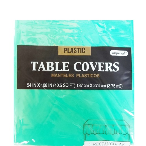 Table Cover 54 X 108in Green H-D Rect Pl-wholesale Table Cover 54 X 108in Green H-D Rect Pl-wholesale