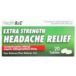 Health A2z Headache Relief 250mg 20ct Ex-wholesale