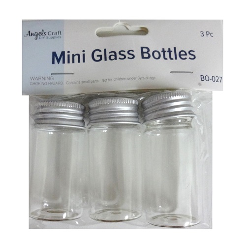 Mini Glass Bottles 3pc 3cmX6cm-wholesale Mini Glass Bottles 3pc 3cmX6cm-wholesale