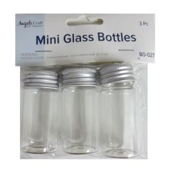 Mini Glass Bottles 3pc 3cmX6cm-wholesale