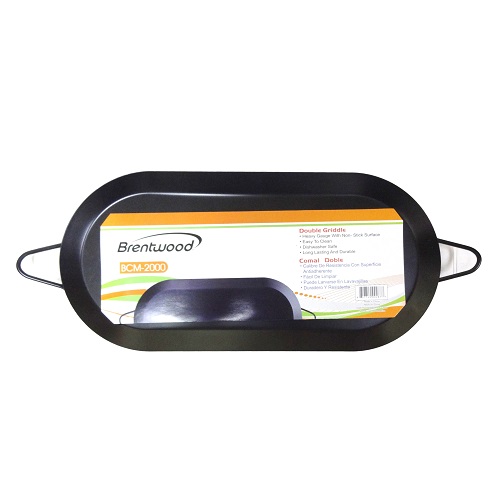 Brentwood Double Griddle Pan Black-wholesale Brentwood Double Griddle Pan Black-wholesale