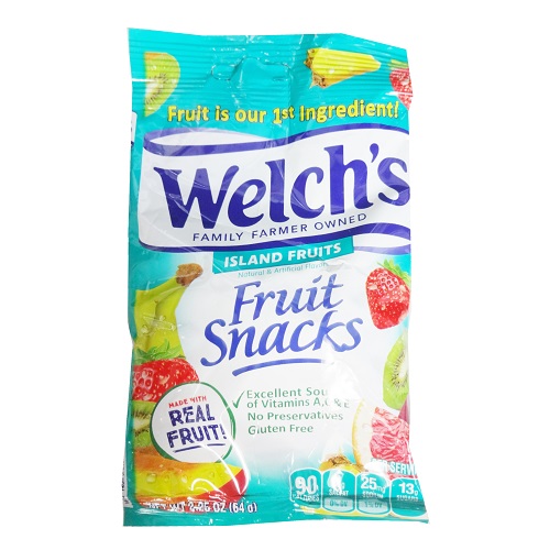Welchs Fruit Snacks 2.25oz Island Fruits-wholesale Welchs Fruit Snacks 2.25oz Island Fruits-wholesale