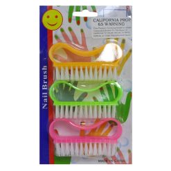 Nail Brushes 3pc Asst Clrs-wholesale