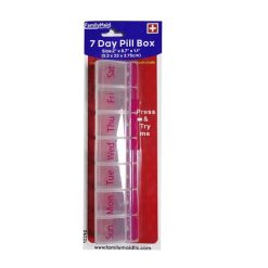 ***7 Day Pill Box 2X8.7in-wholesale
