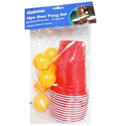 Beer Pong Game Set 18pc 16oz Cups-wholesale