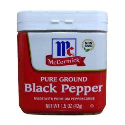 McCormick Black Pepper 1.5oz Ground-wholesale