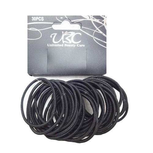 Hair Rubber Bands 30pc Black-wholesale Hair Rubber Bands 30pc Black-wholesale