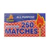 Kitchen Matches 2 X 250pc Wooden-wholesale