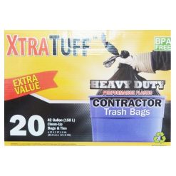 X.T Trash Bags 20ct 42 Gl Balsk-wholesale