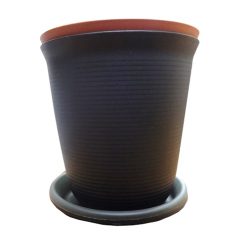Planter Plastic 12in W-Saucer Asst Clrs-wholesale