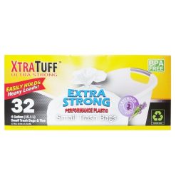 X.T Trash Bags 32ct 4Gl Xtra Strong-wholesale