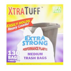 Xtra Tuff Trash Bags 130ct 8 Gl Med-wholesale