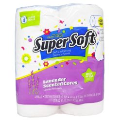 Super Soft Bath Tissue 200ct 4pk Lavende-wholesale