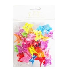 Hair Clips Mini Butterfly 30ct Asst Clrs-wholesale