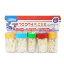 Toothpicks 5pk 150pc Heart & Bow Top-wholesale