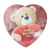 Elmers Teddy Bear W-Heart Chocolate 12oz-wholesale