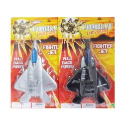 Toy Fighter Jet Pull Back Asst Clrs-wholesale