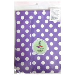 Treat Bags 8pk Polka Dots Purple-wholesale