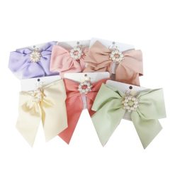 Hair Clip W-Bow Asst Clrs-wholesale