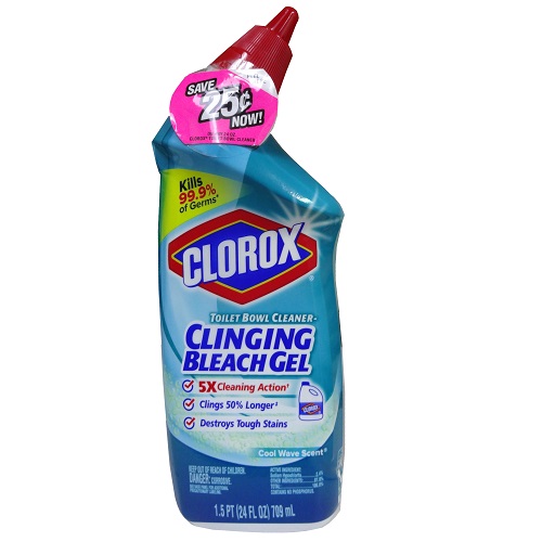 Clorox Toilet Bowl Cleaner 24oz Cool Wav-wholesale Clorox Toilet Bowl Cleaner 24oz Cool Wav-wholesale