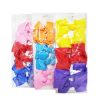Hair Metal Clips 6pk W-Bow-wholesale