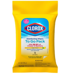 Clorox To Go Wipes 9ct Citrus Lemon-wholesale