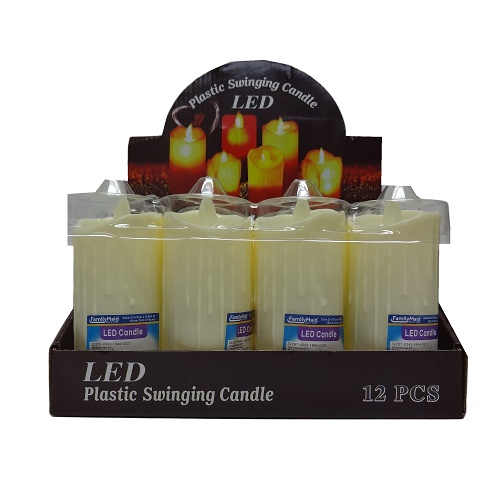 Candle Light LED 4in Plastic-wholesale