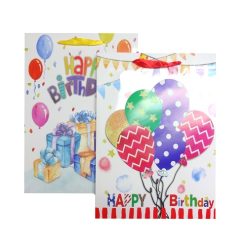 Gift Bags 3D Lg Happy Birthday Asst-wholesale