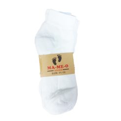 Men Socks Low Top 4pk 11-13 White-wholesale