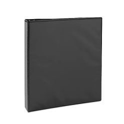 Binder 3 Ring 1in Black W-Pckets-wholesale